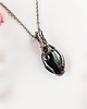 wisiory Naszyjnik Hematyt Srebrny stal chirurgiczna wisiorek handmade wirewrapping 2