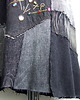 spódnice maxi Długa czarna spódnica jeansowa grunge r44 2