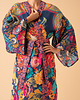 szlafroki damskie Kimono szlafrok  - Flower Garden 1