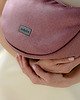 torby na ramię Mini ROGALIK pudrowy róż z weluru tapicerskiego 2