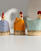 ozdoby wielkanocne Ceramiczne kurki wielkanocne, zestaw 3 szt. 1