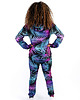bluza z kapturem damska Damska Bluza z kapturem Palmy Fiolet 3