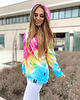 bluza z kapturem damska Damska Bluza Expres Zamek DR.CROW Tie Die Colorful 2