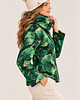 bluza bez kaptura damska Bluza z wysokim kominem BOTANICZNA ZIELEŃ 2