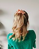 spinki i klamry do włosów Scrunchie spinka klamra jedwabna brzoskwiniowa rosa 2