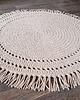 dywany Okrągły dywan ze sznurka w stylu boho skandi - ciepły beż 1