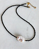 naszyjniki - inne Naszyjnik Onyks z perłą 3