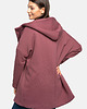 bluza z kapturem damska Peleryna No.2 na suwak Rose Brown 3