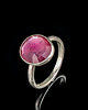 pierścionki srebrne Pierścionek stawberry różowy turmalin 4