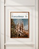 plakaty Minimalistyczny plakat Barcelona Hiszpania - Do salonu, sypialni, biura 2