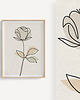 plakaty Zestaw 3 stylowych plakatów w stylu Boho, kwiaty, rośliny, liście, line art. 1
