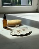 pojemniki na biżuterię Ceramiczna Płaska Muszla Pearl White 1