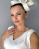 Ślubne ozdoby do włosów Fascynator ślubny okazjonalny /inne kolory 2