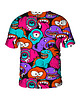 t-shirt damskie Damski T-shirt DR.CROW Colorful Monster 1