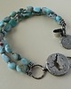 bransoletki wire wrapping -larimar- 3