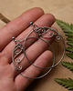 kolczyki wire wrapping Kolczyki duże koła wire wrapping 3