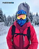 czapki damskie Czapka dwuwarstwowa oddychająca bawełna i polar granatowa 3