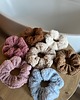 gumki do włosów Miękka, puszysta gumka do włosów scrunchie BRĄZOWA 7