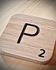 napisy dekoracyjne i tabliczki Litery scrabble, z drewna, drewniana krzyżówka 1