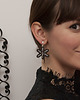 klipsy Kolczyki sutasz - boho glam - kwiaty 1