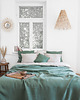 koce i narzuty Lniana Narzuta EUCALYPTUS GREEN 2