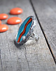 pierścionki srebrne Pierścionek S A L E :: AZTEC ring :: ceramiczny PIERŚCIEŃ unikat 1