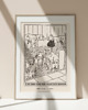 plakaty Plakat vintage szkic dogs - PIESKI 1