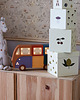 lampy do pokoju dziecka Drewniana Lampka Hippie Van - Blue & White 4