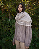 szale damskie Silk and mohair wrap wine 1