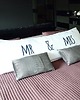 poduszki z napisami Poduszka dla dwojga One Pillow "Mr&Mrs" 1
