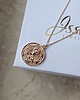 złote naszyjniki FRIDA KHALO- naszyjnik moneta srebro,złoto,róż 8