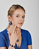 bransoletki - inne Perłowa bransoletka w odcieniu szafiru e32/20 2