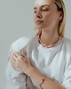 bransoletki z kamieni naturalnych Choker z różowych Pereł Seashell 4
