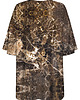 t-shirt damskie DR.CROW T-shirt Damski Oversize Marble Brown 1