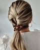 gumki do włosów Gumka jedwabna, scrunchie, frotka brązowa panterka MINI 5