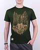 t-shirty męskie Koszulka męska WILK LEŚNE OBOZOWISKO moro khaki - 1