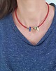 chokery Naszyjnik choker EDFU koral, turkus, lapis lazuli mosiądz 1