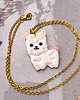 wisiory Naszyjnik z alpaką, amulet z lamą, wisiorek z podobizną alpaki, boho 1
