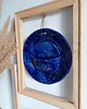 Ozdoby na ścianę Ceramiczna dekoracja ścienna kobaltowa 3