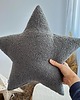 dekoracje świąteczne Poduszka Gwiazda Boucle Szara 3
