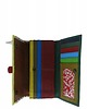 portfele damskie Portfel damski skórzany ze skrawków kolorowy przegródki na karty OLIVKA 2