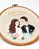 Ślub - inne Personalizowana pamiątka ślubna, haft w oprawie vintage 1