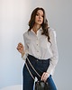 torby na ramię Charm bag - skórzana torebka - czarna - tłoczona 3