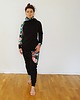 bluza z kapturem damska Bluza z golfem - Tropikalne Kwiaty 4