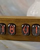 zegary Drewniany retro zegar na lampach Nixie 4