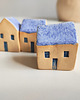 figurki i rzeźby Ceramiczne domki, zestaw 3szt. 4