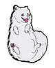 akcesoria dla niej Pin Bow Wow Effect - przypinka w kształcie samoyeda 2