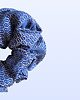 gumki do włosów Scrunchie MIDI chabrowa we wzory 2