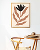 plakaty Plakat modern, beżowy kwiat, modern, boho plakat 3