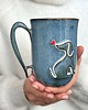 kubki Duży Kubek Ceramiczny 500ml Piesio z Serduchem 1
